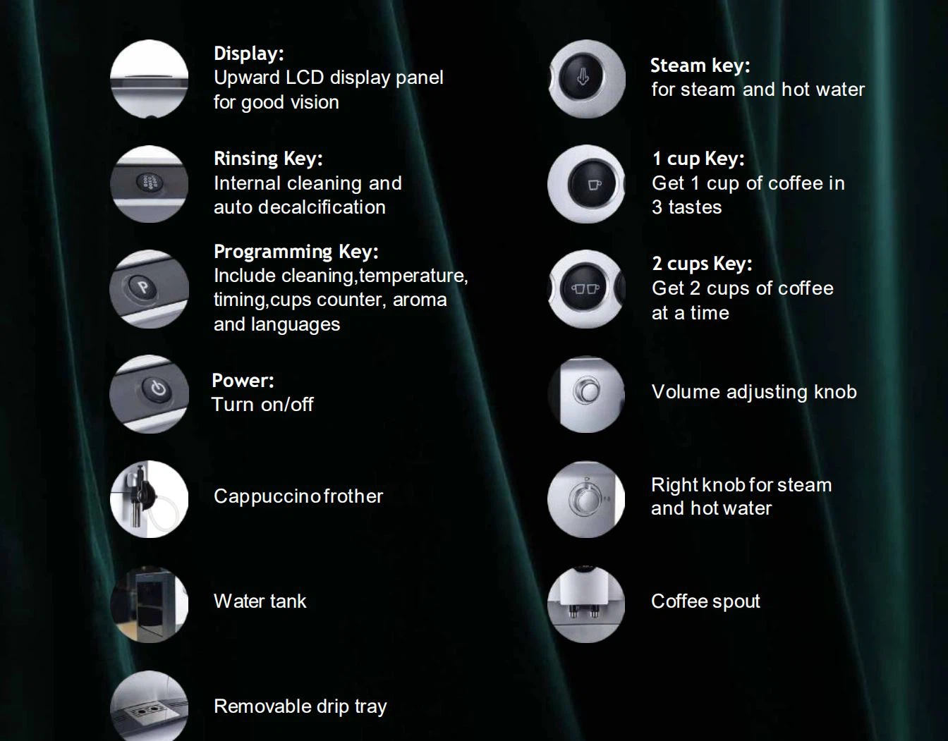 coffee maker features