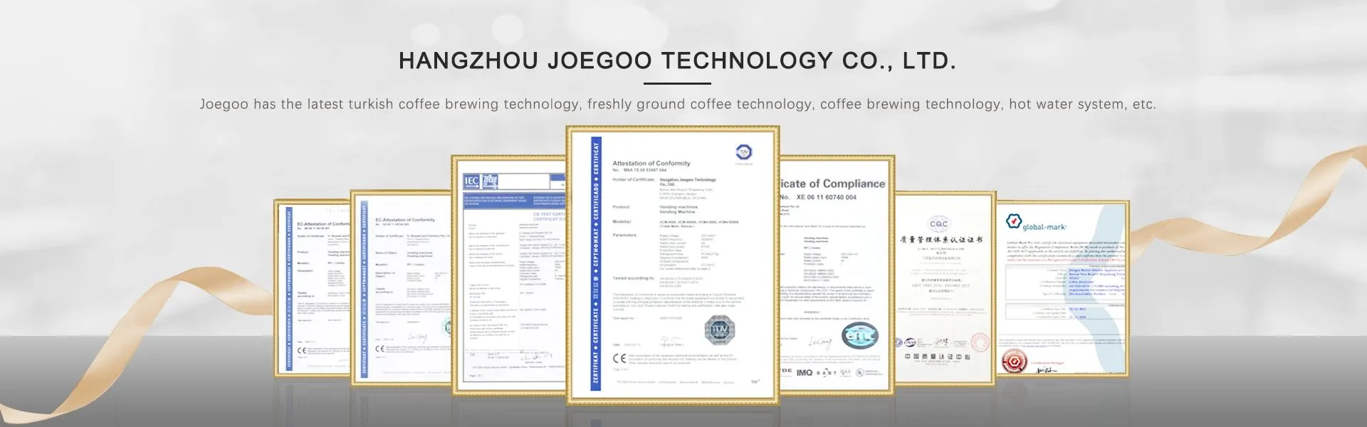Joegoo certificates